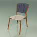 3D modeli Sandalye 220 (Metal Pas, Poliüretan Reçine Köstebek, Yastıklı Kemer Gri-Mavi) - önizleme
