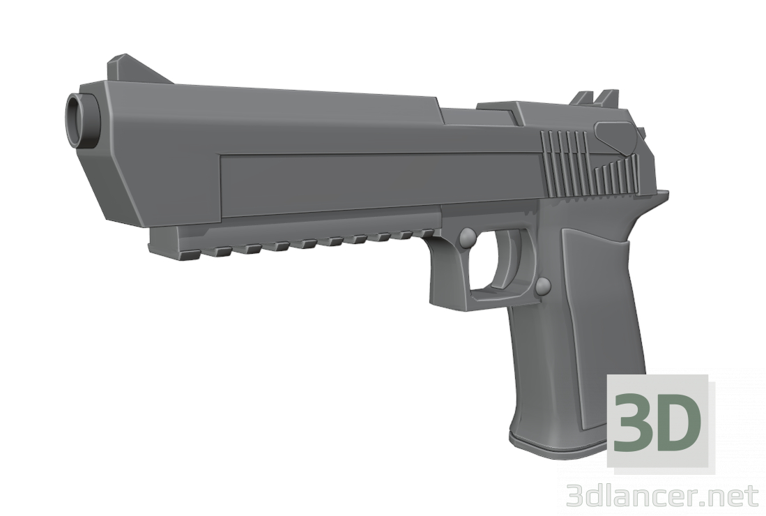 3d Model Gun Deagle 73172