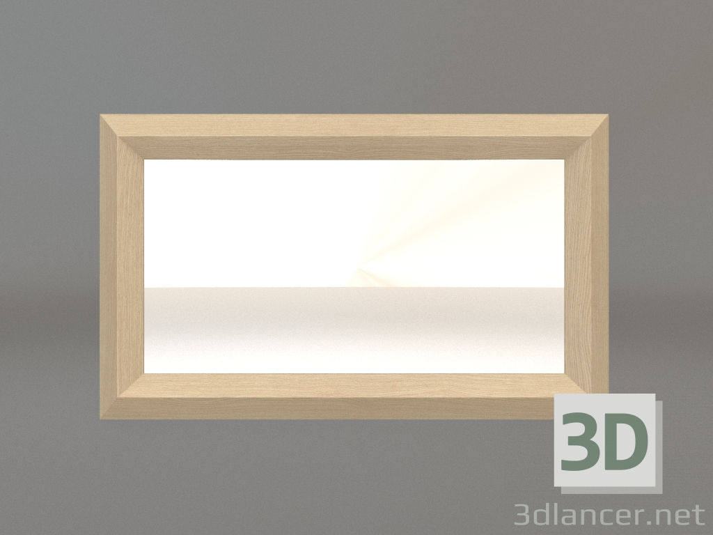 modello 3D Specchio ZL 06 (750х450, legno bianco) - anteprima