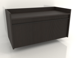 Mueble de pared TM 11 (1065x500x540, madera marrón oscuro)