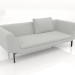 3d model 2.5 seater sofa (metal legs) - preview