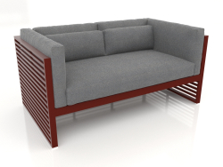 2-seater sofa (Wine red)
