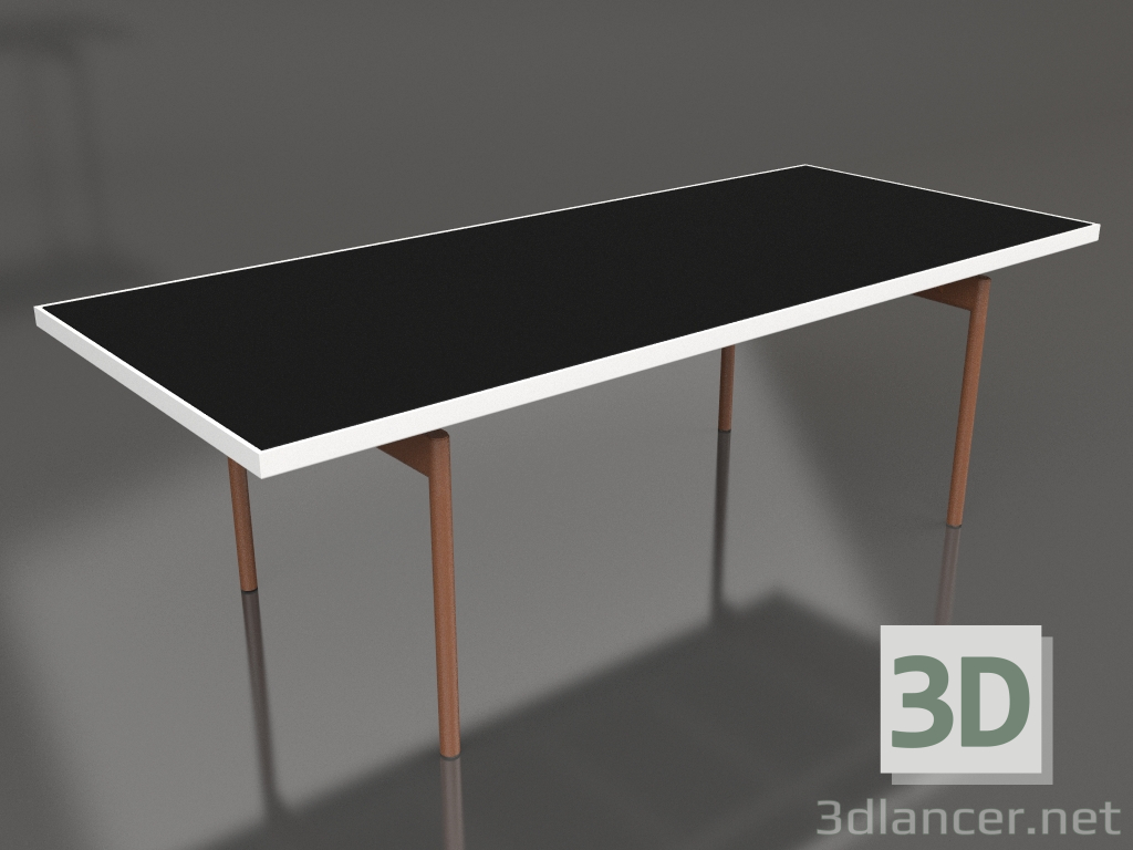 Modelo 3d Mesa de jantar (branca, DEKTON Domoos) - preview