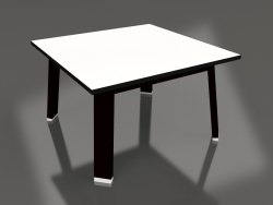 Tavolino quadrato (Nero, Fenolico)
