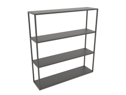 Rectangular rack (METAL, 120x30x128, 4 shelves)