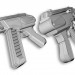 modello 3D di Mitragliatore pistola vespa comprare - rendering