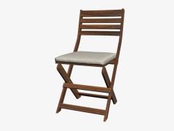 Folding stool with cushion