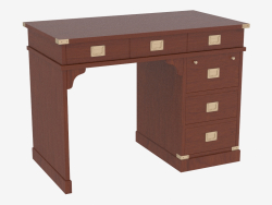 A writing desk in a naval style with drawers