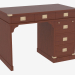 3d model Mesa de escritorio en un estilo náutico con cajones - vista previa
