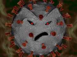 Coronavírus irritado
