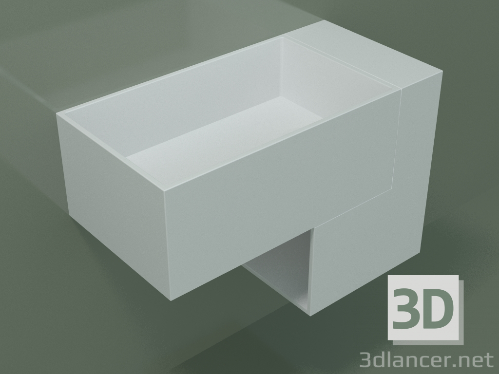 modèle 3D Lavabo suspendu Argo (02UA431D1, Glacier White C01, L 72, P 36, H 48 cm) - preview