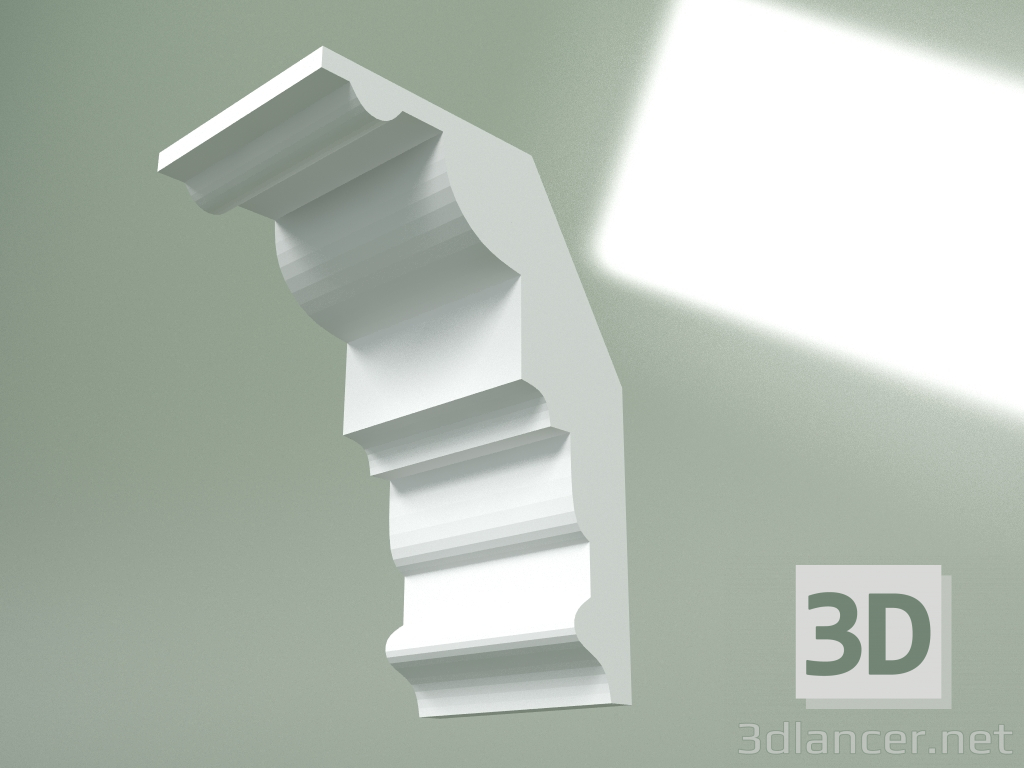 modèle 3D Corniche en plâtre (socle de plafond) KT441 - preview
