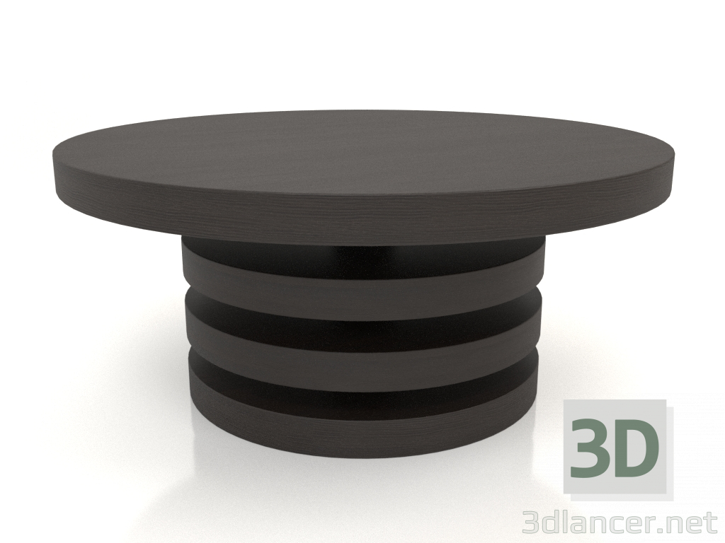 modello 3D Tavolino JT 04 (P=800x350, legno marrone scuro) - anteprima