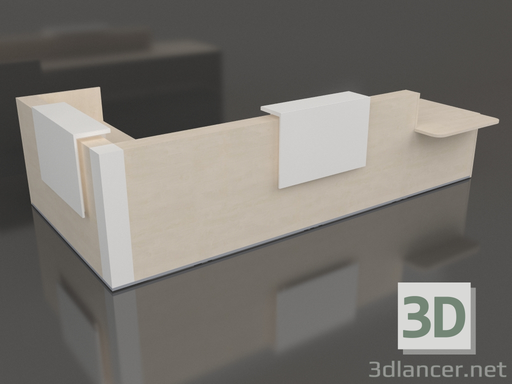 3d model Tera TRA44P Reception Desk (4256x2046) - preview