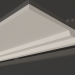 3d model Plaster ceiling cornice smooth KG 002 2 (30x168) - preview