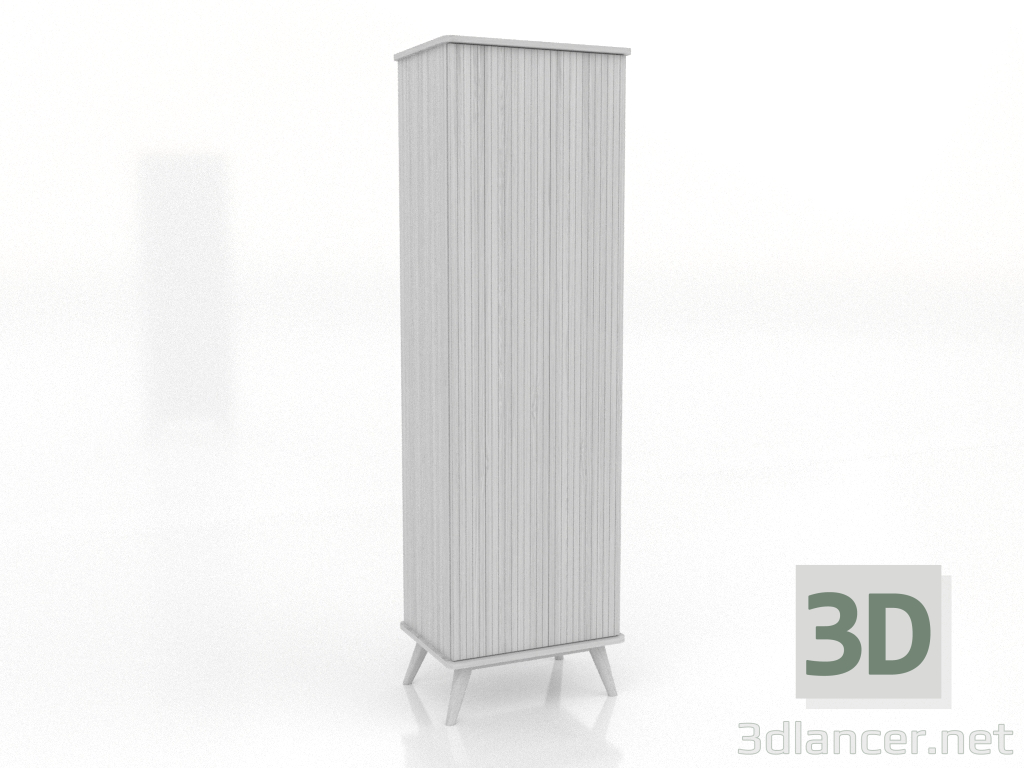 3D Modell Schrank 3 600x450x2000 mm (weiß RAL 9010) - Vorschau 3D Modell Schrank 3 600x450x2000 mm (weiß RAL 9010) - Vorschau