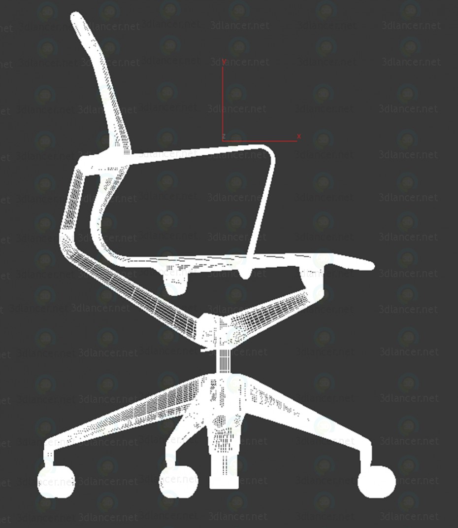 3d Крісло офісне (Physix Chaise Pivotante Vitra) модель купити - зображення 3d Крісло офісне (Physix Chaise Pivotante Vitra) модель купити - зображення