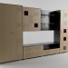 modello 3D Per vivere camera Il unità parete 2 - anteprima