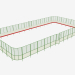 3d model Hockey court (31x15) - preview