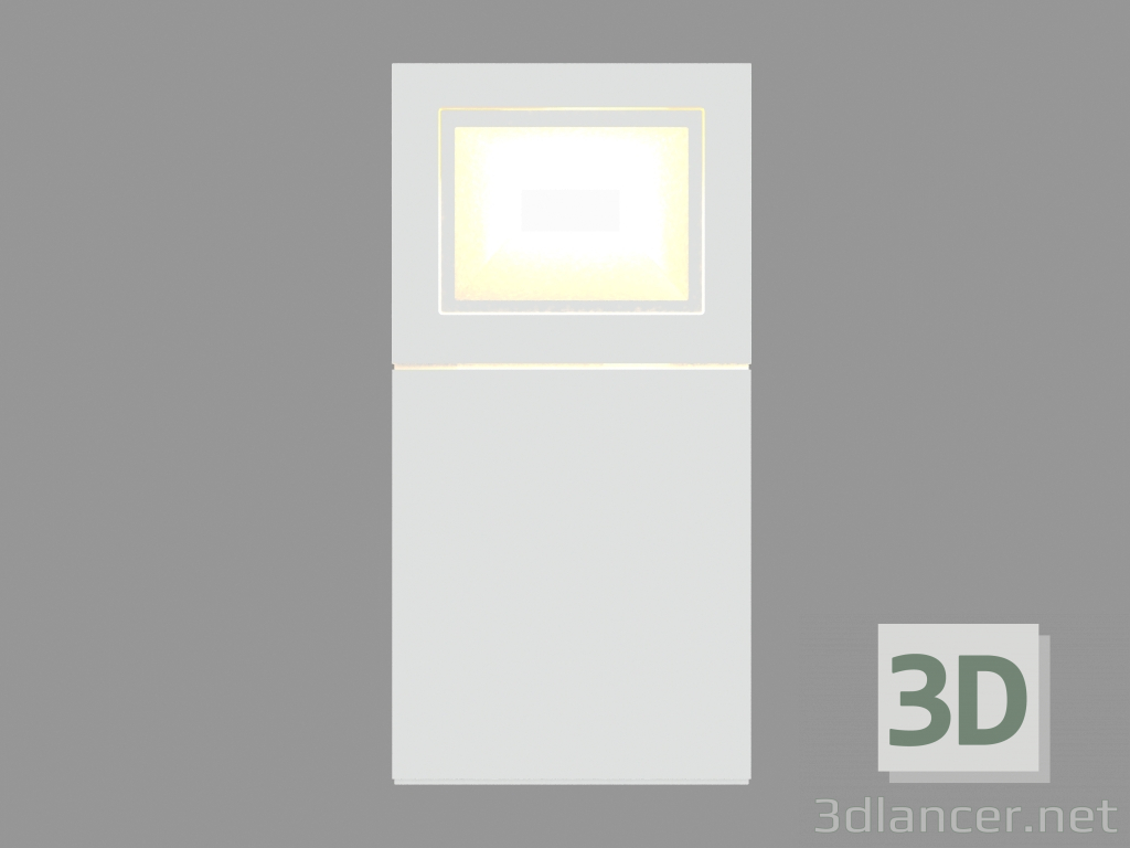 modello 3D Colonna luminosa CUBIKS 4 WINDOWS 35 cm (S5331) - anteprima