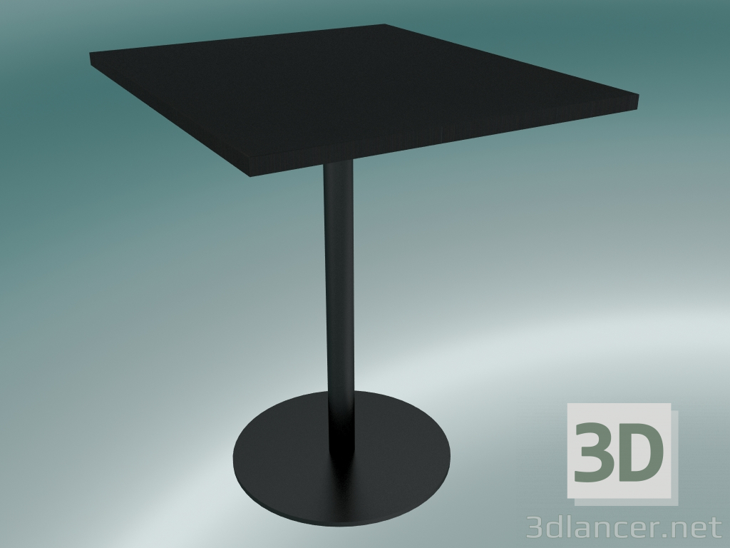 modèle 3D Table à manger Nærvær (NA10, 60х70cm, H74cm, Stratifié Noir Fenix) - preview