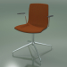 3d model Chair 5907 (4 legs, with front trim, swivel, polypropylene, with armrests) - preview