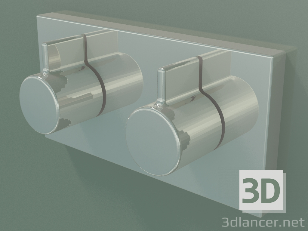 modello 3D Miscelatore termostatico acqua con regolatore di flusso (36325985-08) - anteprima