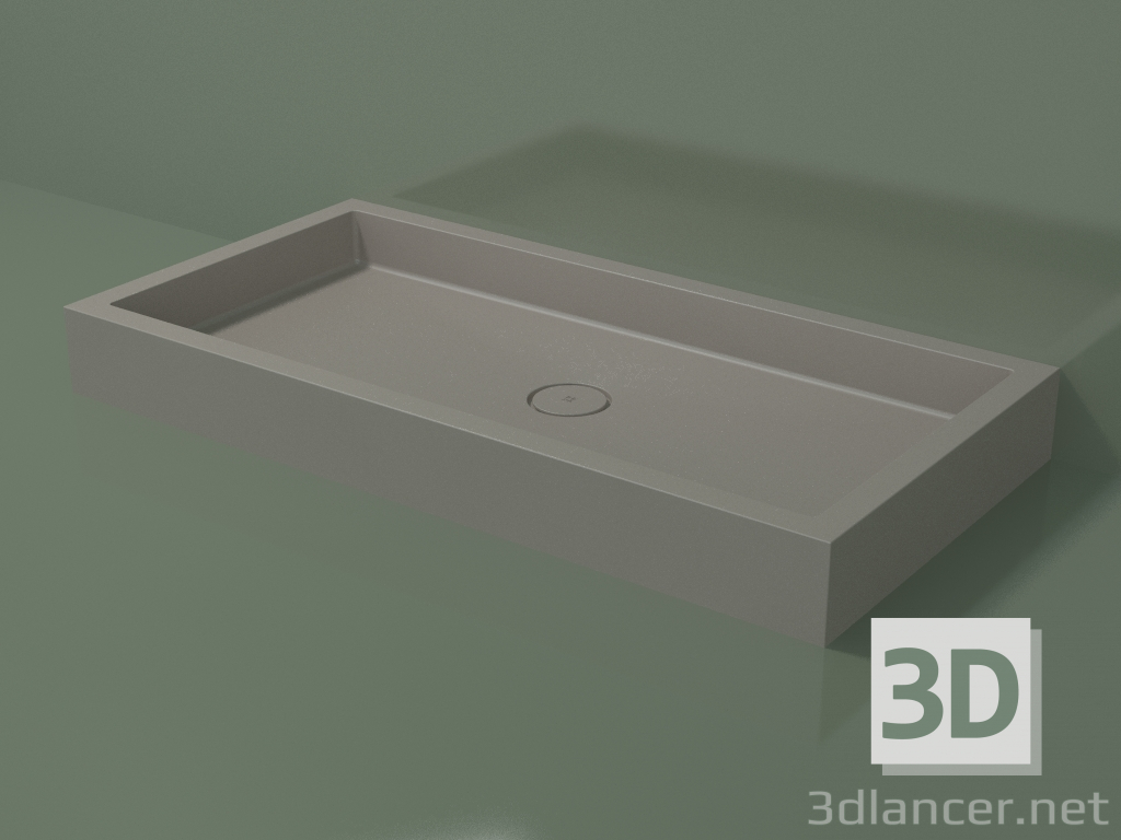 modèle 3D Receveur de douche Alto (30UA0112, Clay C37, 140x70 cm) - preview