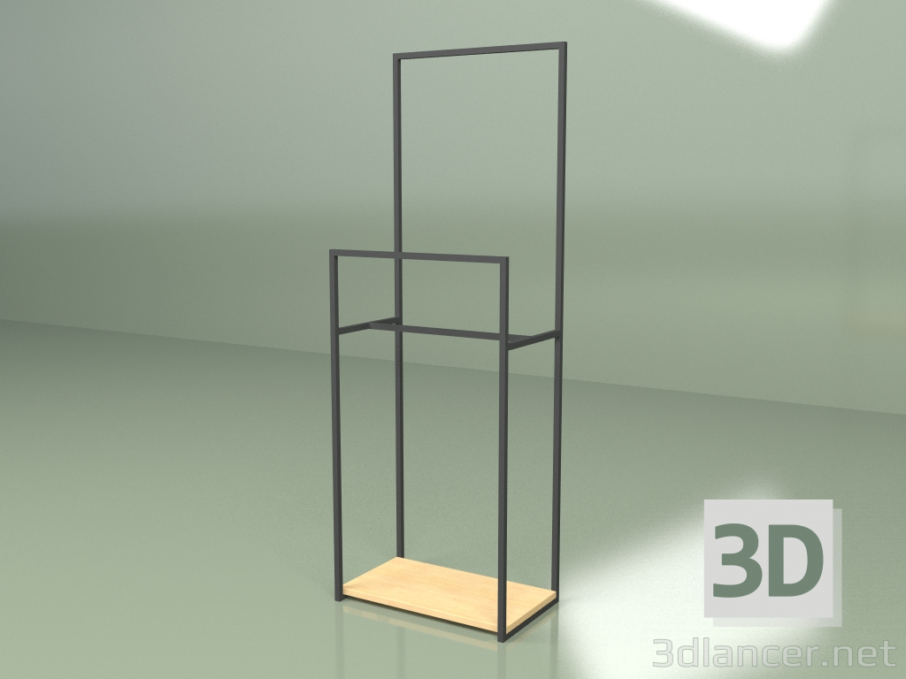 3d model Bedside clothes hanger - preview