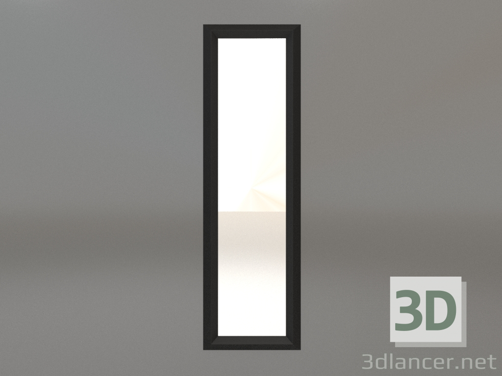 modello 3D Specchio ZL 06 (450x1500, legno nero) - anteprima