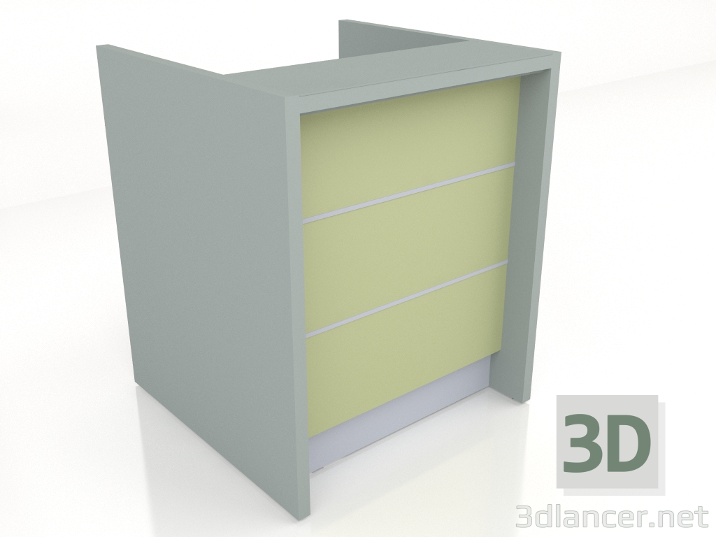 3D modeli Resepsiyon masası Valde LAV95L (920x917) - önizleme