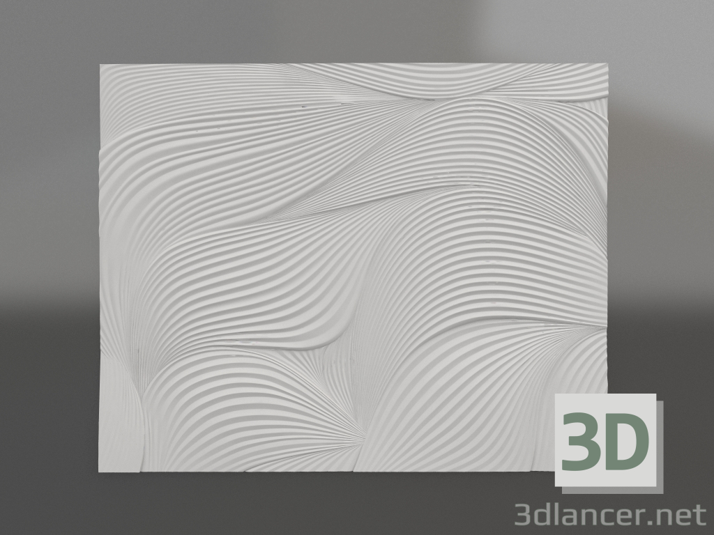 modello 3D Seta bassorilievo - anteprima