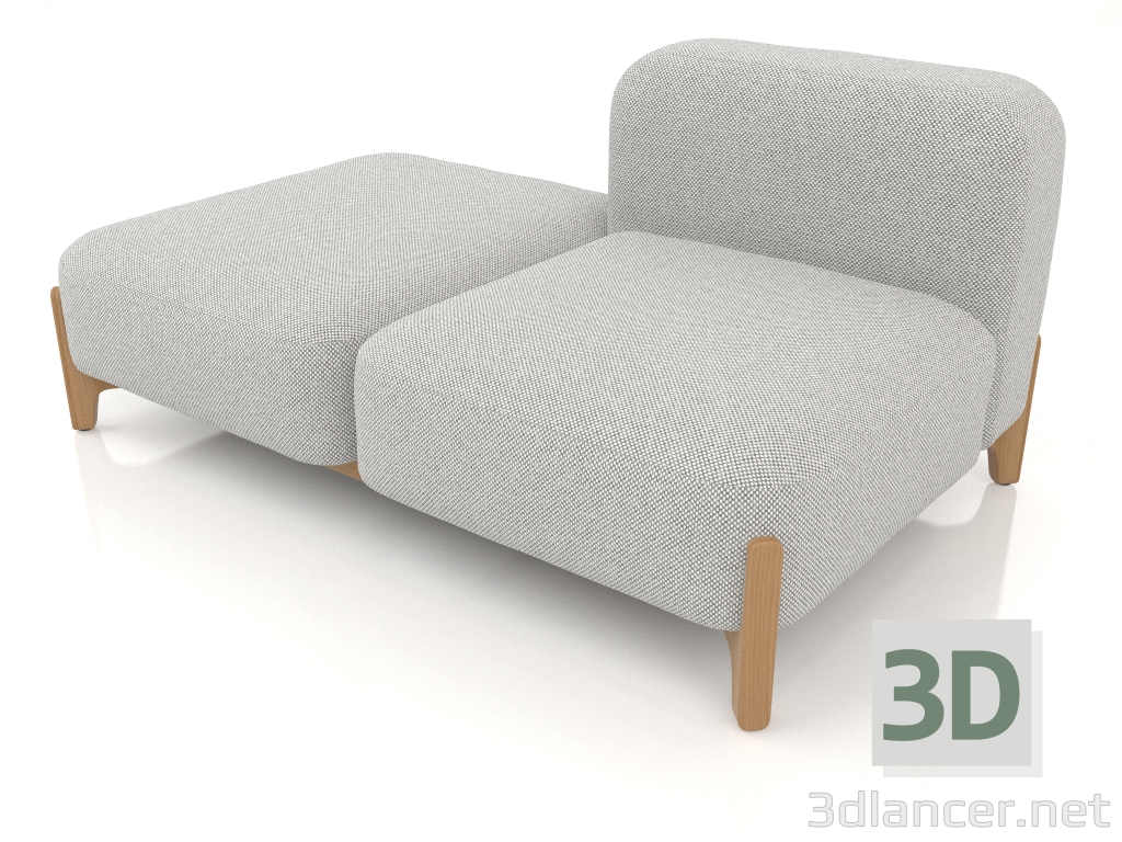 modèle 3D Canapé modulable (composition 02) - preview