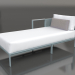 3d model Sofa module, section 2 left (Blue gray) - preview