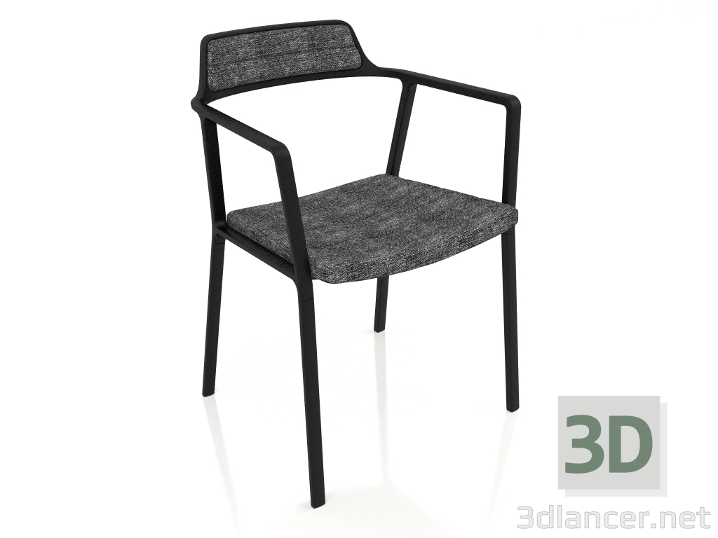 3D Modell Stuhl VIPP451 (dunkelgrauer Textil) - Vorschau