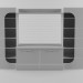 modello 3D Vivere camera Il unità parete In 3 - anteprima