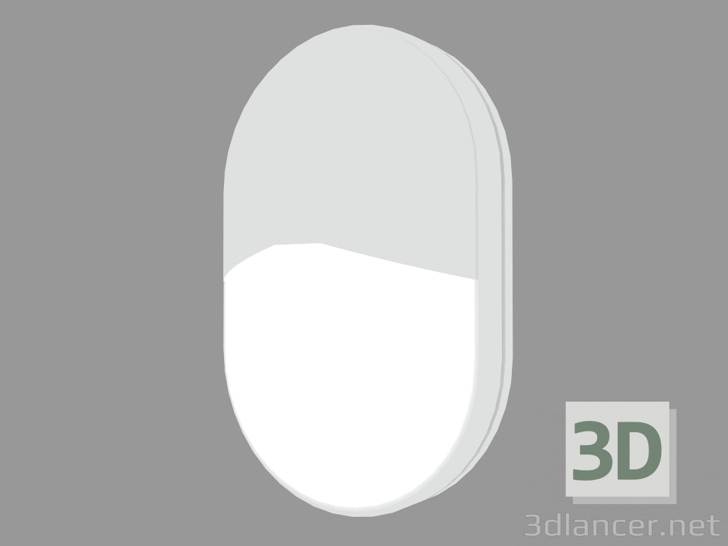 3d model Wall lamp VEDO OVAL WITH VISOR DOWN (S6759) - preview