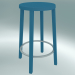 3d model Stool BLOCCO stool (8500-60 (63 cm), ash blue, sanded aluminum) - preview