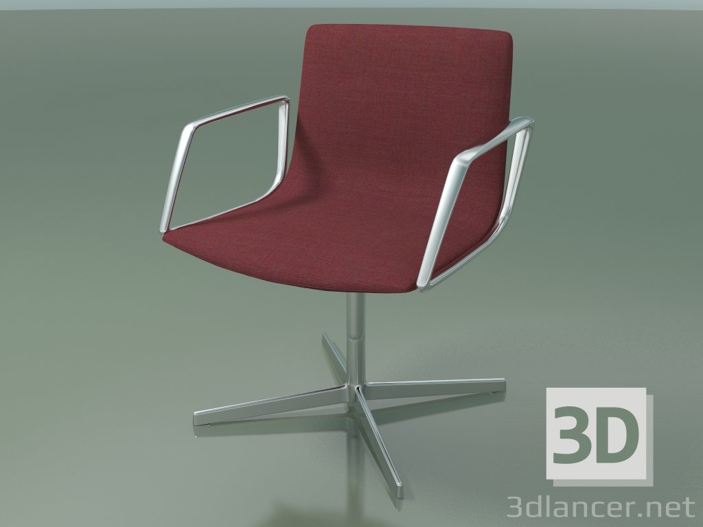 3 डी मॉडल सम्मेलन की कुर्सी 4901BI (4 पैर, आर्मरेस्ट के साथ) - पूर्वावलोकन