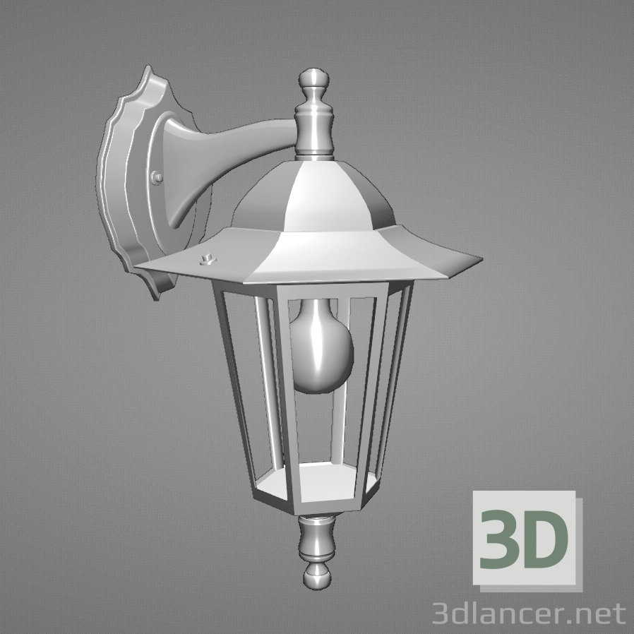 3d model Lantern for task 9 at the 3Dmax university course - preview