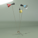 modello 3D Lampada da terra Stilnovo Style 3 lampade (multicolore) - anteprima
