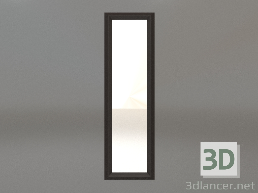 modello 3D Specchio ZL 06 (450x1500, legno marrone scuro) - anteprima