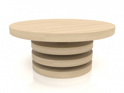 कॉफी टेबल जेटी 04 (डी = 800x350, लकड़ी सफेद)