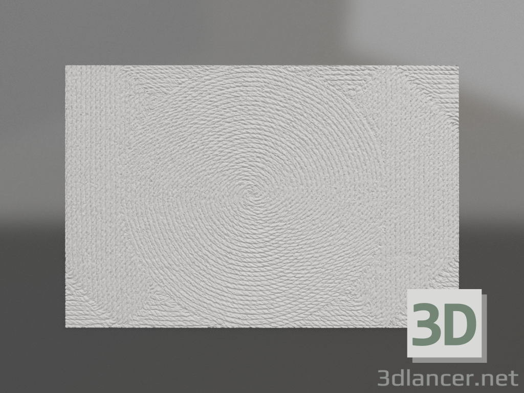 modèle 3D Bas-relief Spirale - preview