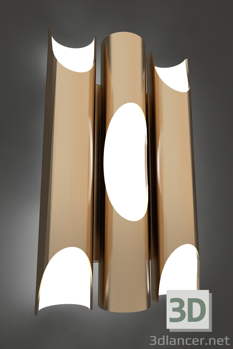 3d Wall Lamp model buy - render