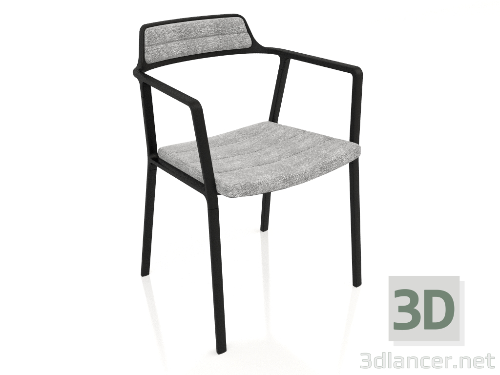 3D Modell Stuhl VIPP451 (hellgrauer Textil) - Vorschau