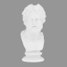 3d model Escultura de mármol Jefe de Asklepios - vista previa