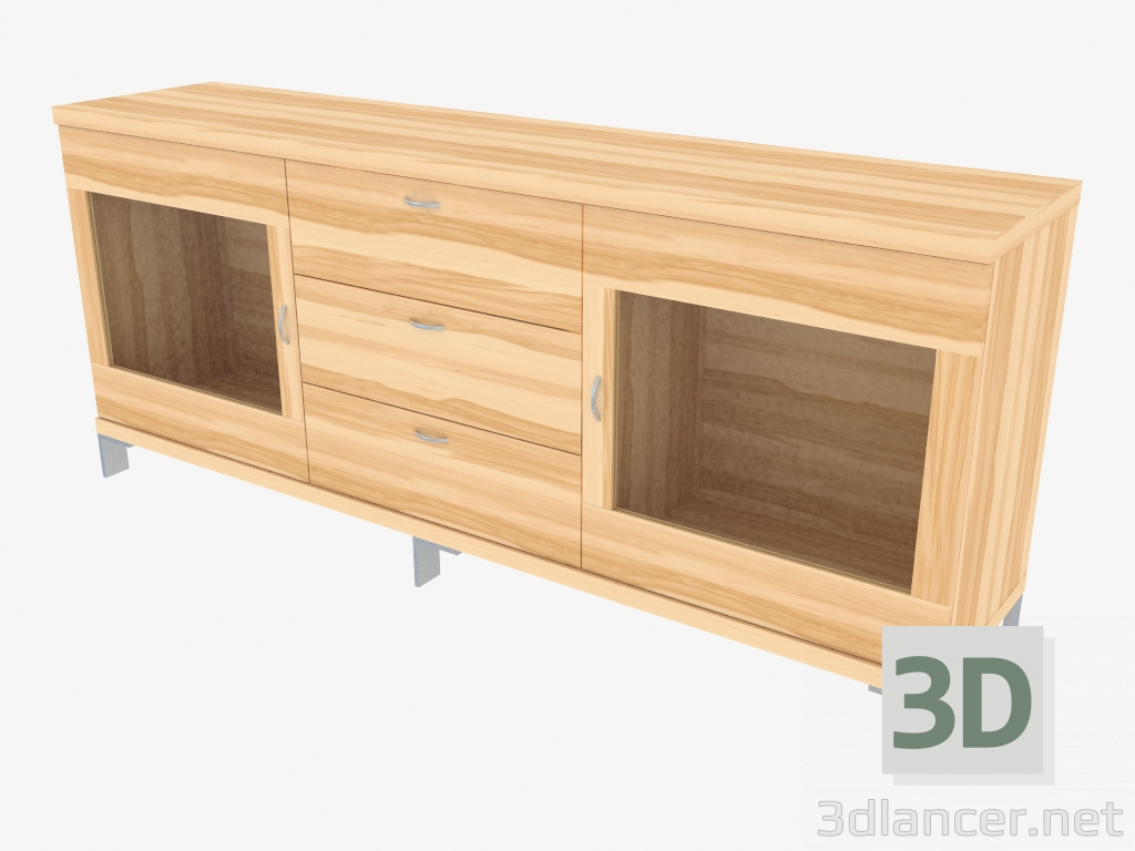 3d model Three-section buffet (150-27-3) - preview