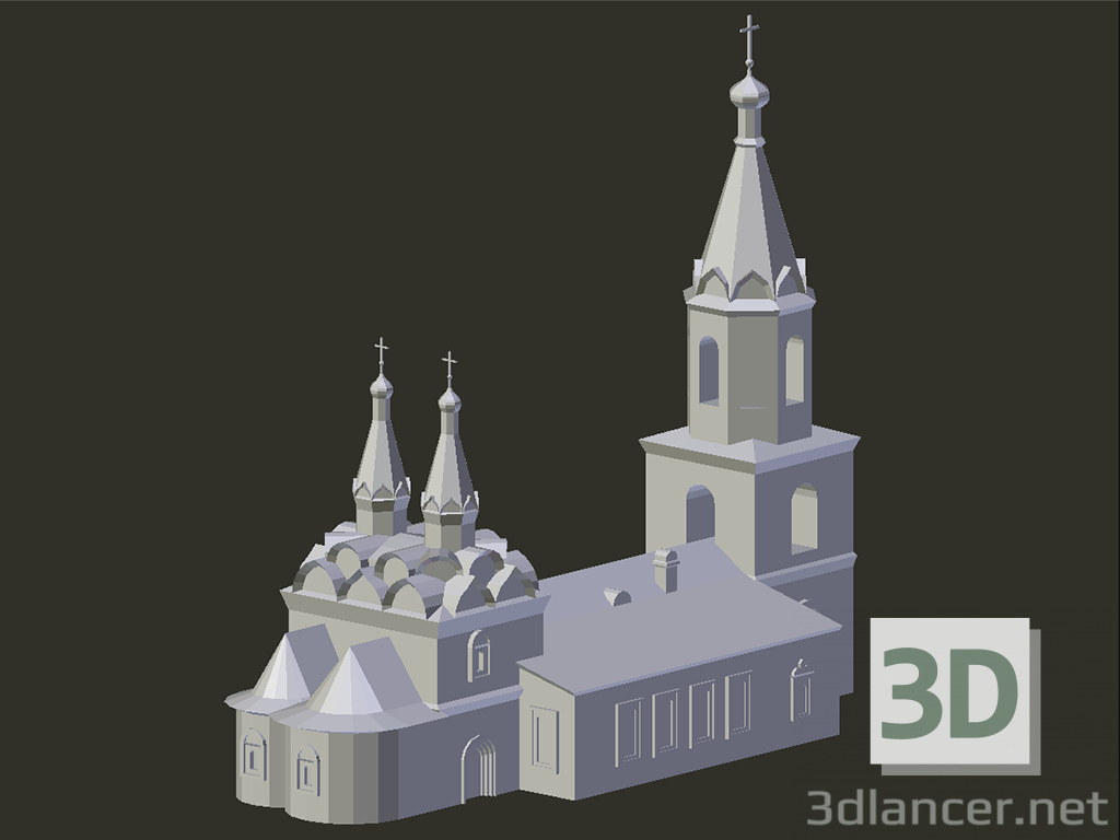 3D modeli Ryazan. Kutsal Ruh Kilisesi - önizleme