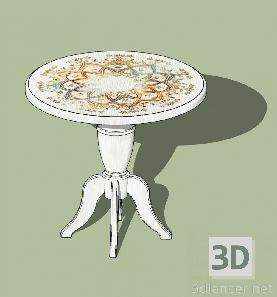 modèle 3D de Table ronde acheter - rendu